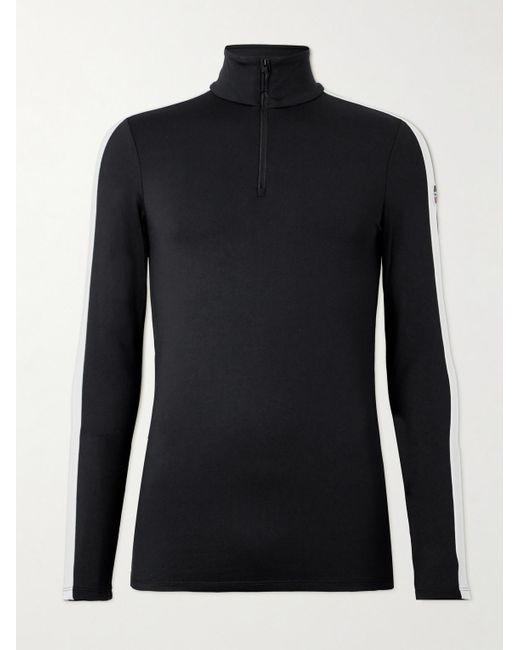 Fusalp Black Alpille Striped Polartec® Power Stretch® Ski Base Layer for men