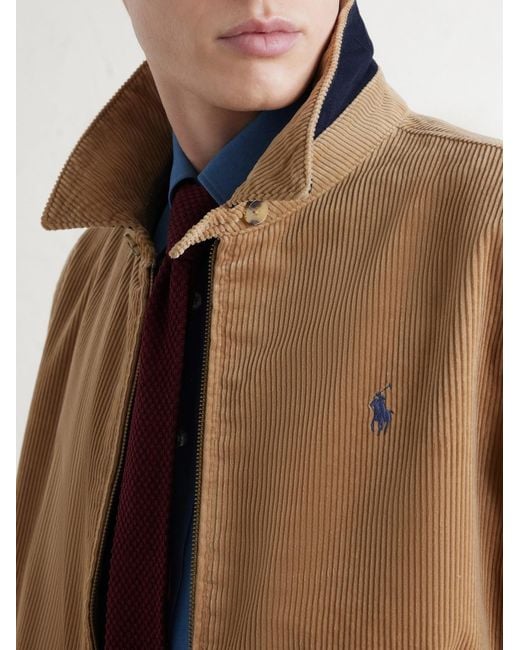 Polo Ralph Lauren Natural Cotton-Corduroy Bomber Jacket for men