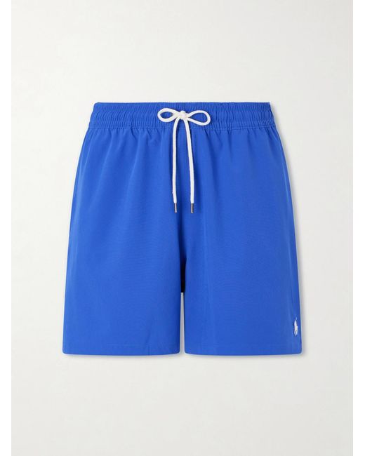 Polo Ralph Lauren Blue Traveler Straight-leg Mid-length Recycled Swim Shorts for men