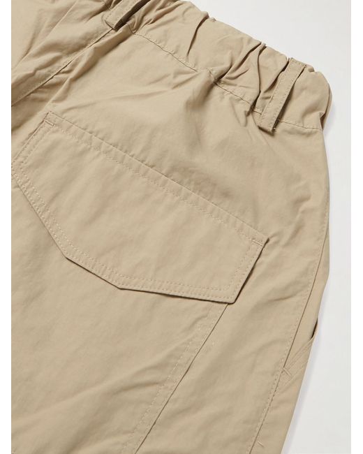 FRIZMWORKS Natural Balloon Barrel-leg Cotton-twill Drawstring Trousers for men