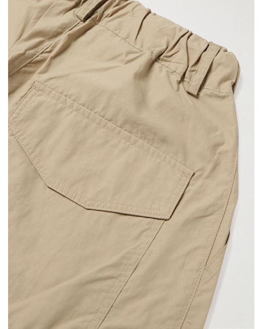 FRIZMWORKS Natural Balloon Barrel-leg Cotton-twill Drawstring Trousers for men