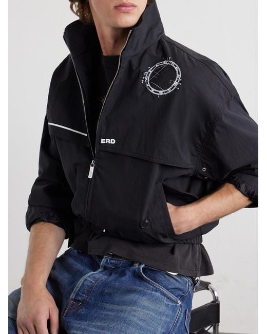 Enfants Riches Deprimes Blue Serge Logo-Printed Shell Jacket for men