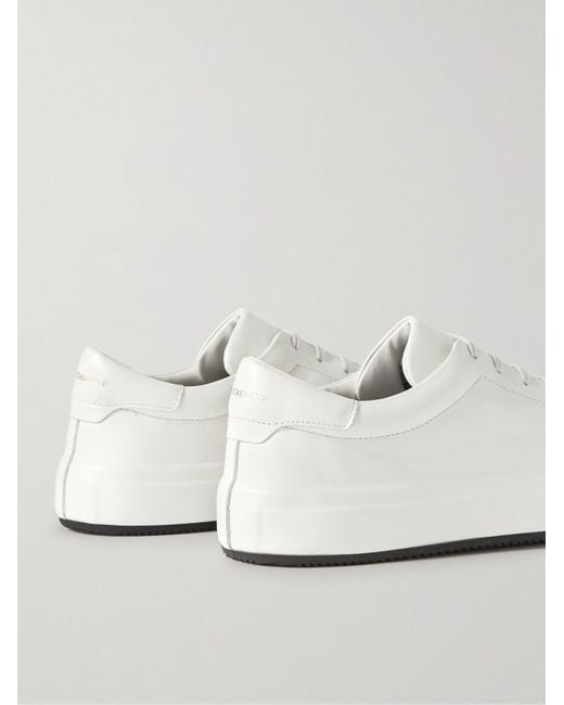 Officine Creative White Easy Leather Sneakers for men
