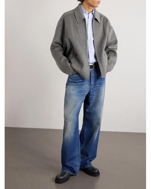 Acne Blue Straight-leg Distressed Jeans for men