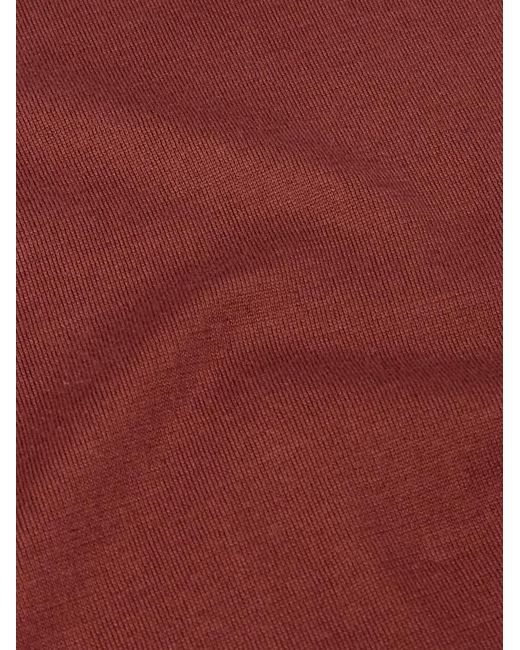 Zegna Red Slim-Fit Cotton T-Shirt for men