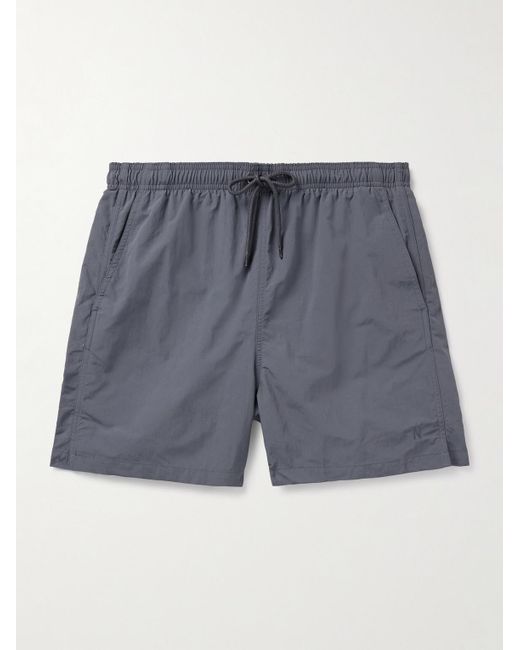 Norse Projects Blue Hauge Straight-leg Mid-length Recycled Swim Shorts for men