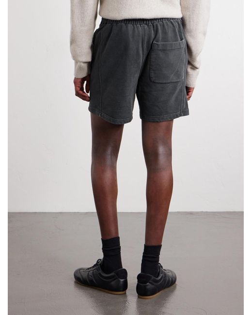 Remi Relief Gray Straight-Leg Cotton-Jersey Shorts for men
