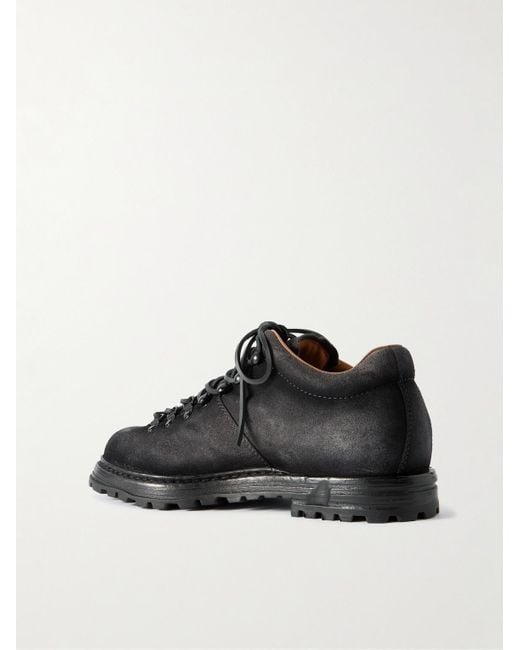 Officine Creative Black Suede Boots for men