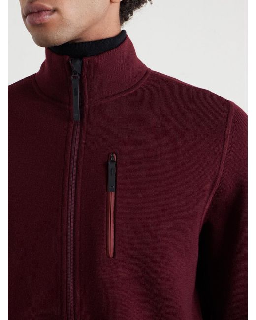 Aztech Mountain Red Matterhorn Shell-panelled Wool Ski Mid-layer for men