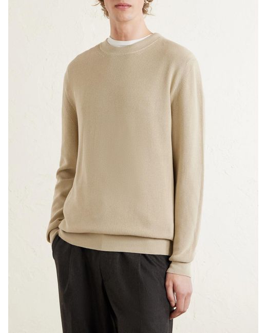 Lardini Natural Cotton Sweater for men