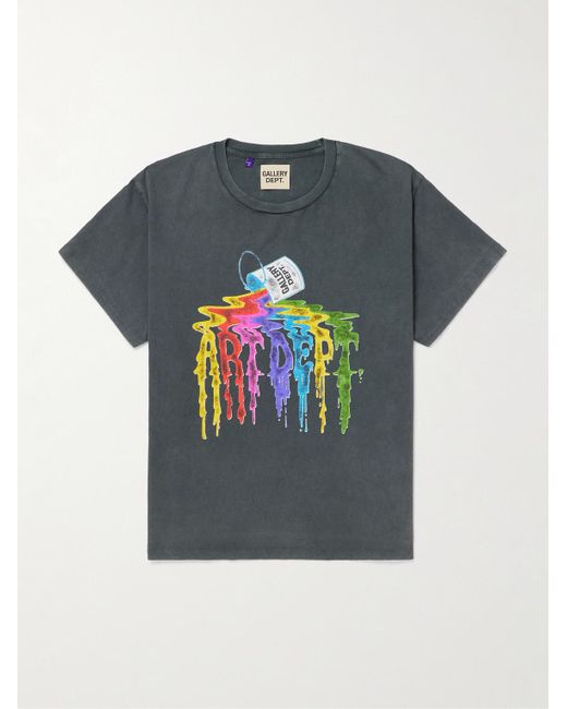 GALLERY DEPT. Gray Supply Printed Cotton-Jersey T-Shirt for men