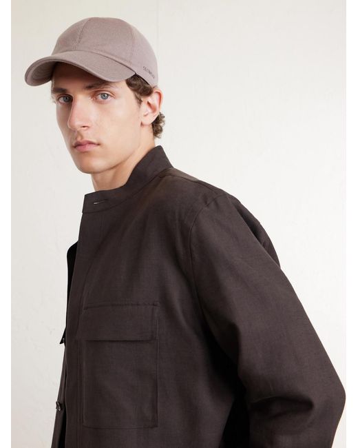Slowear Natural Zanone Flexwool Wool-Blend Cap for men