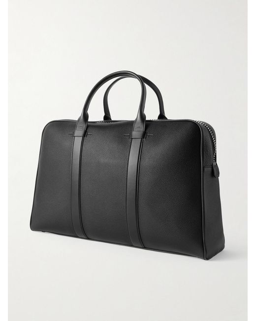 Tom Ford Black Buckley Full-Grain Leather Briefcase for men