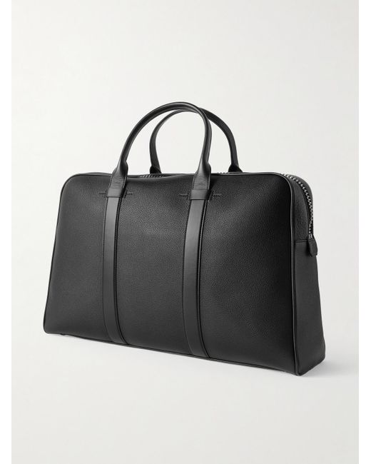 Tom Ford Black Buckley Full-Grain Leather Briefcase for men