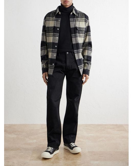 Rick Owens Black Kurdit Straight-Leg Jeans for men