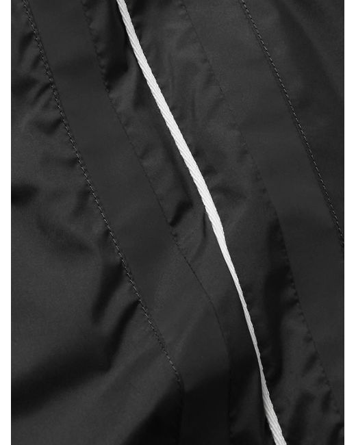 Givenchy Black Logo-Embroidered Shell Hooded Jacket for men