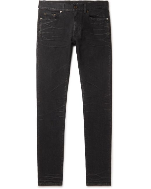 Saint Laurent Black Skinny-fit Stretch-denim Jeans for men