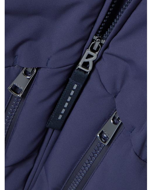 Bogner Blue Jervis-D Panelled Quilted Shell Hooded Down Jacket for men