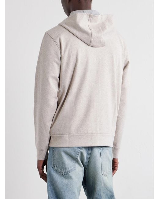Orlebar Brown Natural Cotton-Blend Zip-Up Hoodie for men