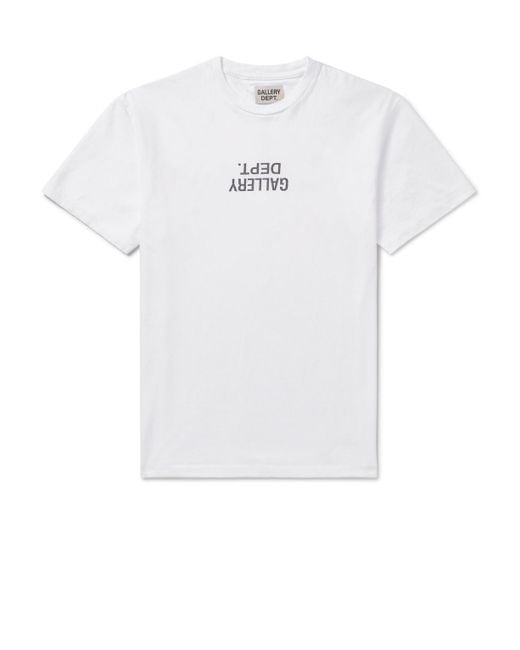 GALLERY DEPT. White Logo-print Cotton-jersey T-shirt for men