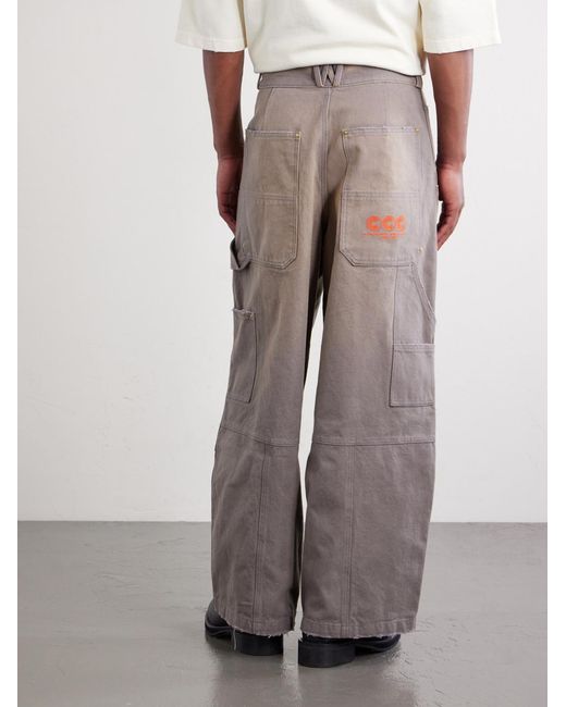 Willy Chavarria Gray Stockton Wide-leg Jeans for men