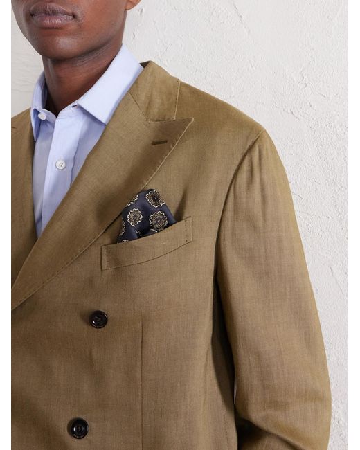 Boglioli Natural Double-breasted Linen for men