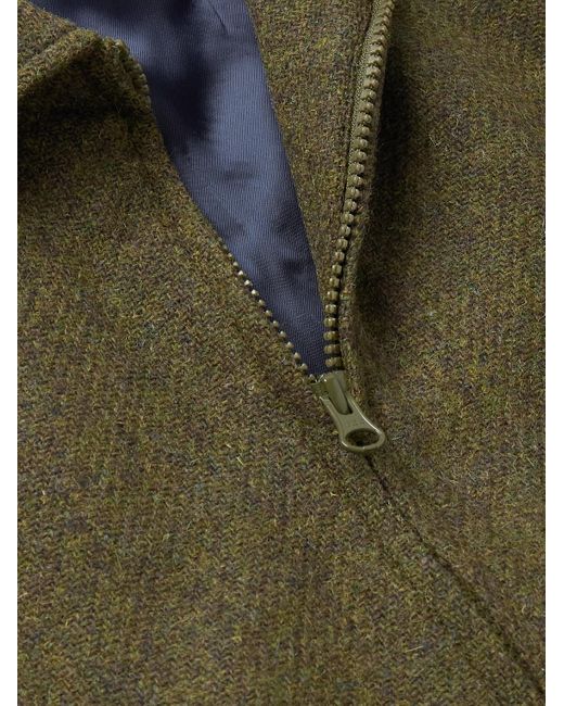 Sid Mashburn Green Scrambler Harris Wool-tweed Jacket for men