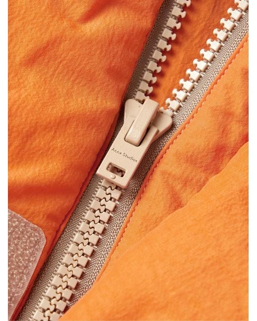 Acne Orange Osal Padded Nylon And Lyocell-Blend Gilet for men