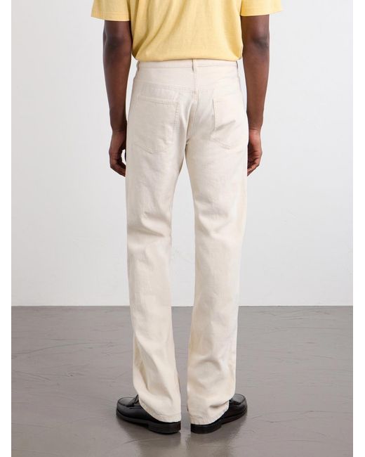 A.P.C. Natural Rescue Straight-Leg Recycled Cotton-Twill Jeans for men