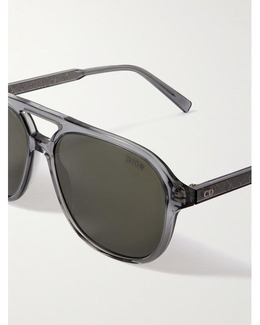 Dior Green Indior N1i Acetate Round-frame Sunglasses for men