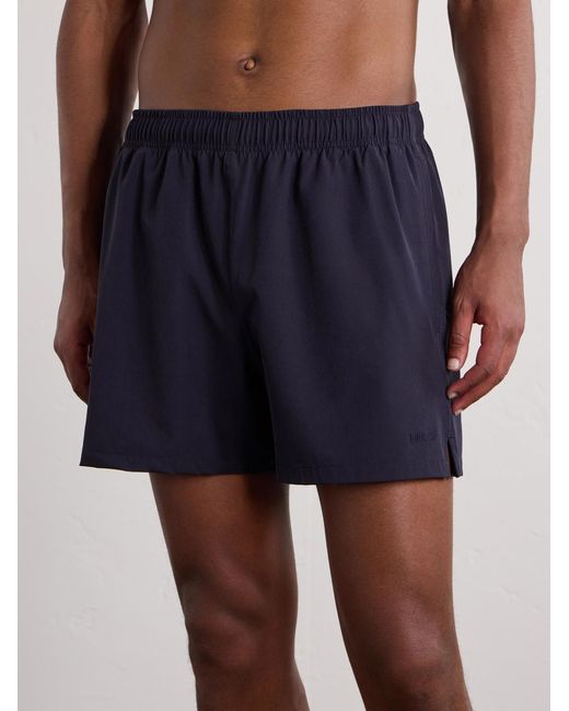 NN07 Blue Holiday 10039 Straight-Leg Short-Length Recycled-Shell Swim Shorts for men