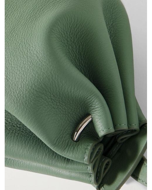 Bonastre Green Bon Bon Leather Messenger Bag for men