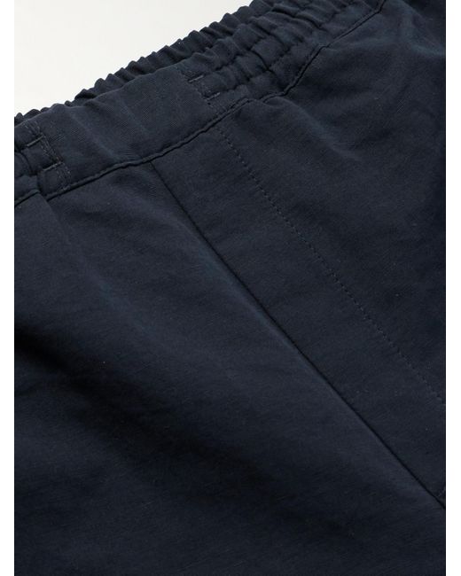 A Kind Of Guise Banasa gerade geschnittene Hose aus einer Baumwoll-Leinenmischung in Blue für Herren