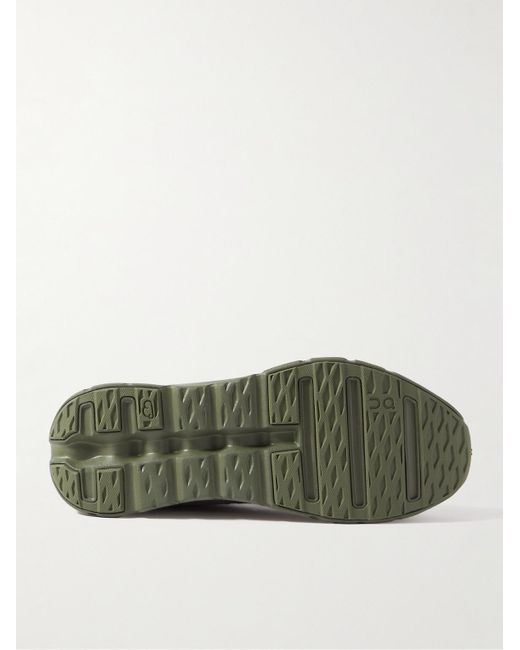 Loewe Green On Cloudtilt Stretch-knit Sneakers for men