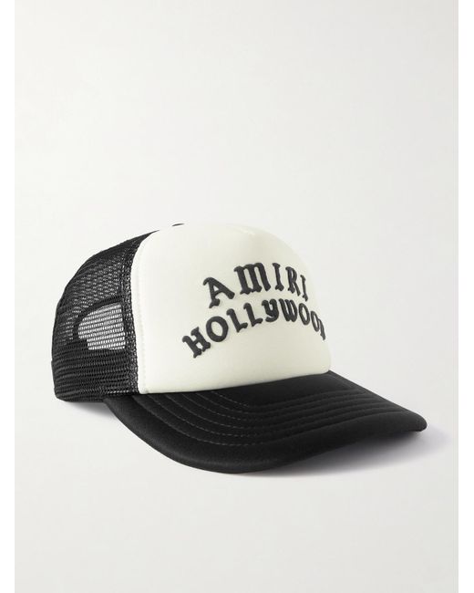 Amiri Hollywood Baseballkappe aus Baumwoll-Canvas und Mesh mit Logostickerei in White für Herren