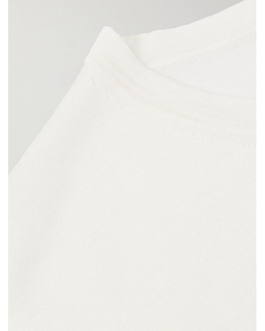 Saman Amel White Wool T-Shirt for men