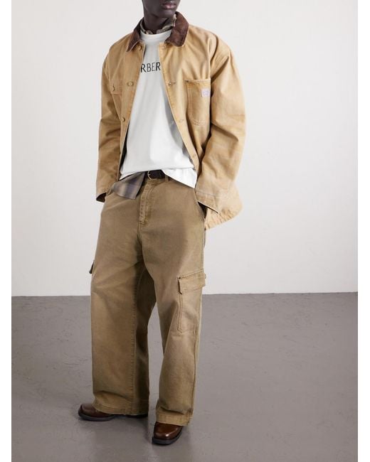 Burberry Gray Seth Logo-print Cotton-jersey T-shirt for men