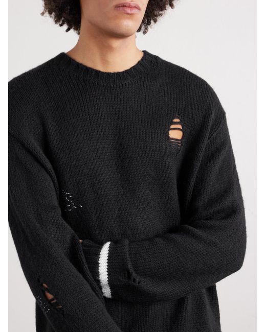 Neighborhood Blue Savage Embroidered Woven Sweater for men