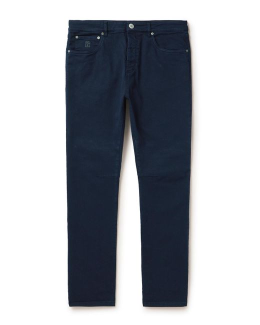 Brunello Cucinelli Blue Leisure Slim-fit Jeans for men