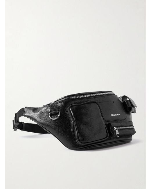 Balenciaga Superbusy Full-grain Leather Belt Bag in Black for Men ...