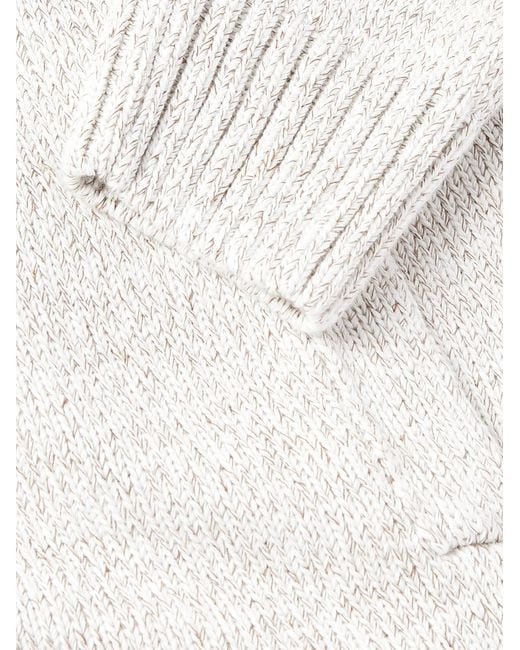 Slowear White Zanone Cotton Cardigan for men