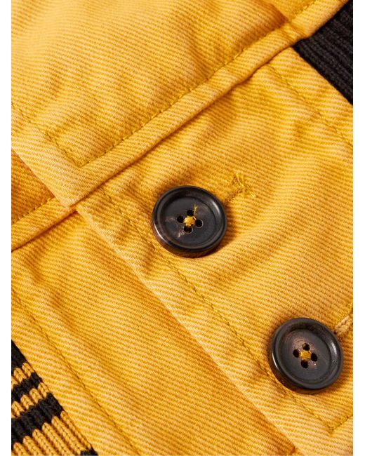Bode Banbury Bomberjacke aus Baumwoll-Twill in Yellow für Herren