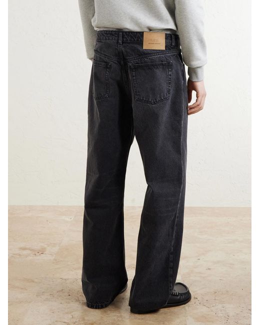 AMI Blue Straight-Leg Jeans for men