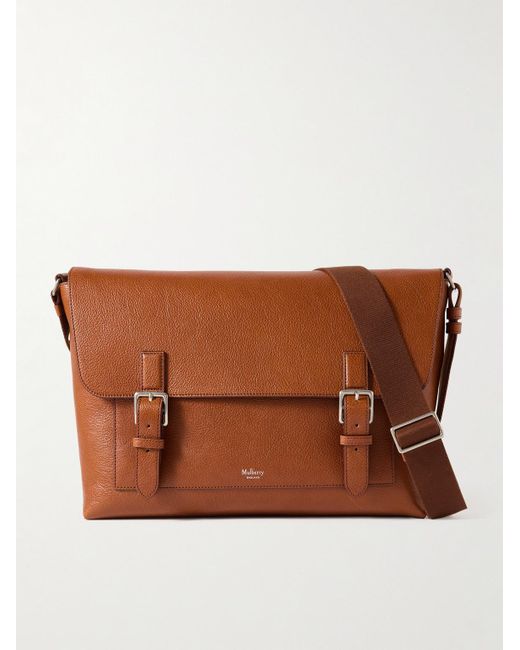 Mulberry Brown Chiltern Full-grain Oak Legacy Nvt Leather Messenger Bag for men