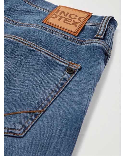 Jeans slim-fit di Incotex in Blue da Uomo