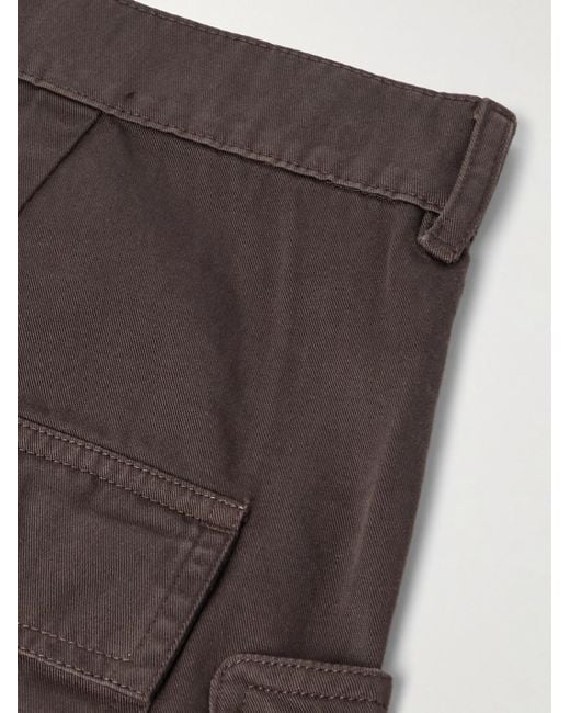 Rick Owens Stefan weit geschnittene Cargohose aus Baumwoll-Twill in Brown für Herren