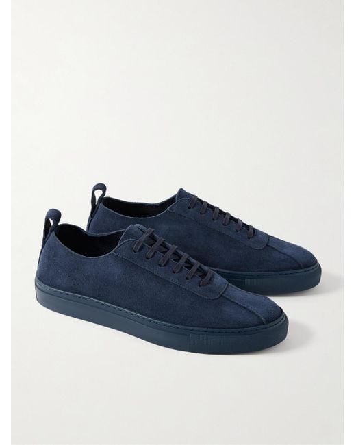 GRENSON Sneakers aus Veloursleder in Blue für Herren