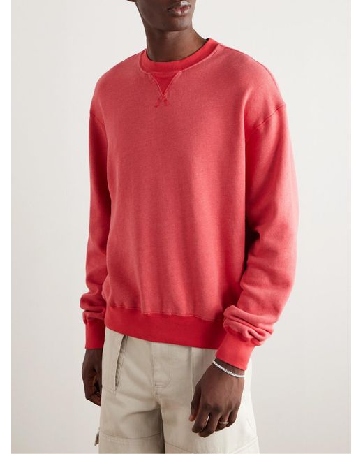 John Elliott Vintage Sweatshirt aus Jersey aus einer Baumwollmischung in Red für Herren