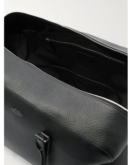 Ludlow Leather Weekend Bag di Smythson in Black da Uomo