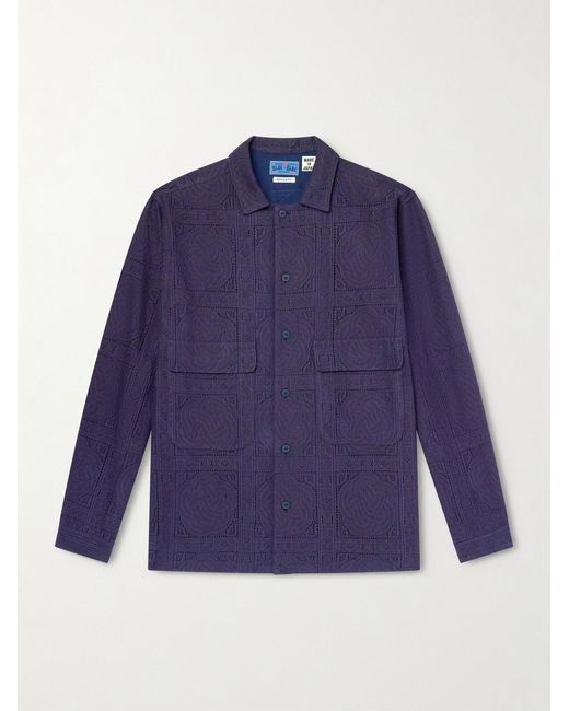 Blue Blue Japan Blue Cotton-Blend Shirt for men